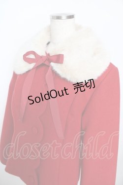 画像3: Melody BasKet / ファーティペットスカラップショートコート  赤 Y-25-11-06-108-LO-CO-AS-ZY