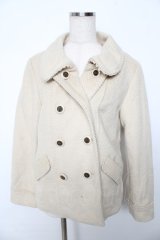 axes femme / Wボタンショートコート M 生成 Y-25-11-06-111-AX-CO-SZ-ZI