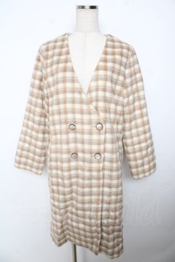 画像1: axes femme / チェックコート  オフ Y-25-11-06-114-AX-CO-AS-ZY