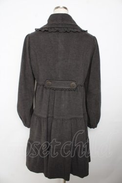 画像2: axes femme POETIQUE / ティアードフリルコート  グレー Y-25-11-06-115-AX-CO-AS-ZY