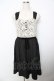 画像1: F＆A / レース切替ワンピース  黒ｘ白 Y-25-11-06-116-LO-OP-SZ-ZY (1)