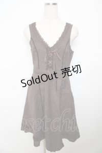 axes femme /ジャガードワンピース M 茶 Y-25-11-06-118-AX-OP-SZ-ZY