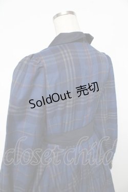 画像4: Sheglit / "Brigitta"チェックワンピース M ブルー Y-25-11-06-119-EL-OP-SZ-ZY