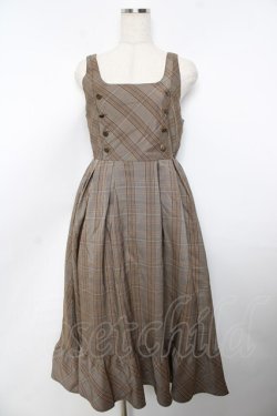 画像1: axes femme / W釦フィッシュテールジャンスカ M カラシ Y-25-11-06-120-AX-OP-SZ-ZY