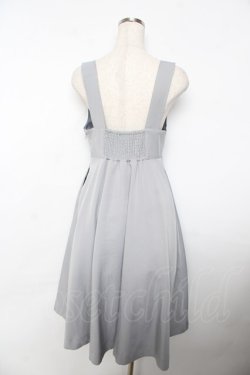 画像2: F i.n.t / チェーンビット使いディープVネックジャンパースカート  グレー Y-25-11-06-123-CA-OP-SZ-ZY