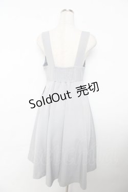 画像2: F i.n.t / チェーンビット使いディープVネックジャンパースカート  グレー Y-25-11-06-123-CA-OP-SZ-ZY