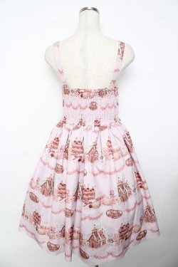 画像2: axes femme kawaii / お菓子の家柄ジャンスカ  ピンク Y-25-11-06-126-AX-OP-SZ-ZY