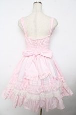 画像2: Angelic Pretty / リボンシャーリングジャンパースカート  ピンク Y-25-11-06-127-AP-OP-AS-ZY (2)