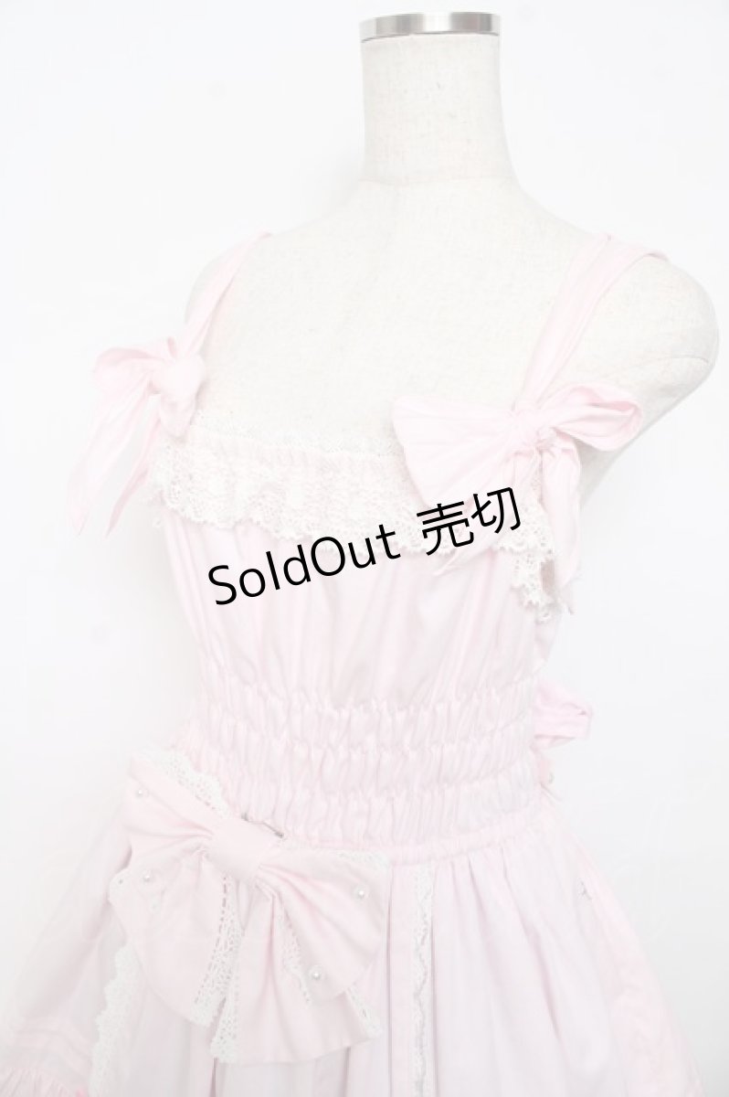 画像3: Angelic Pretty / リボンシャーリングジャンパースカート  ピンク Y-25-11-06-127-AP-OP-AS-ZY (3)