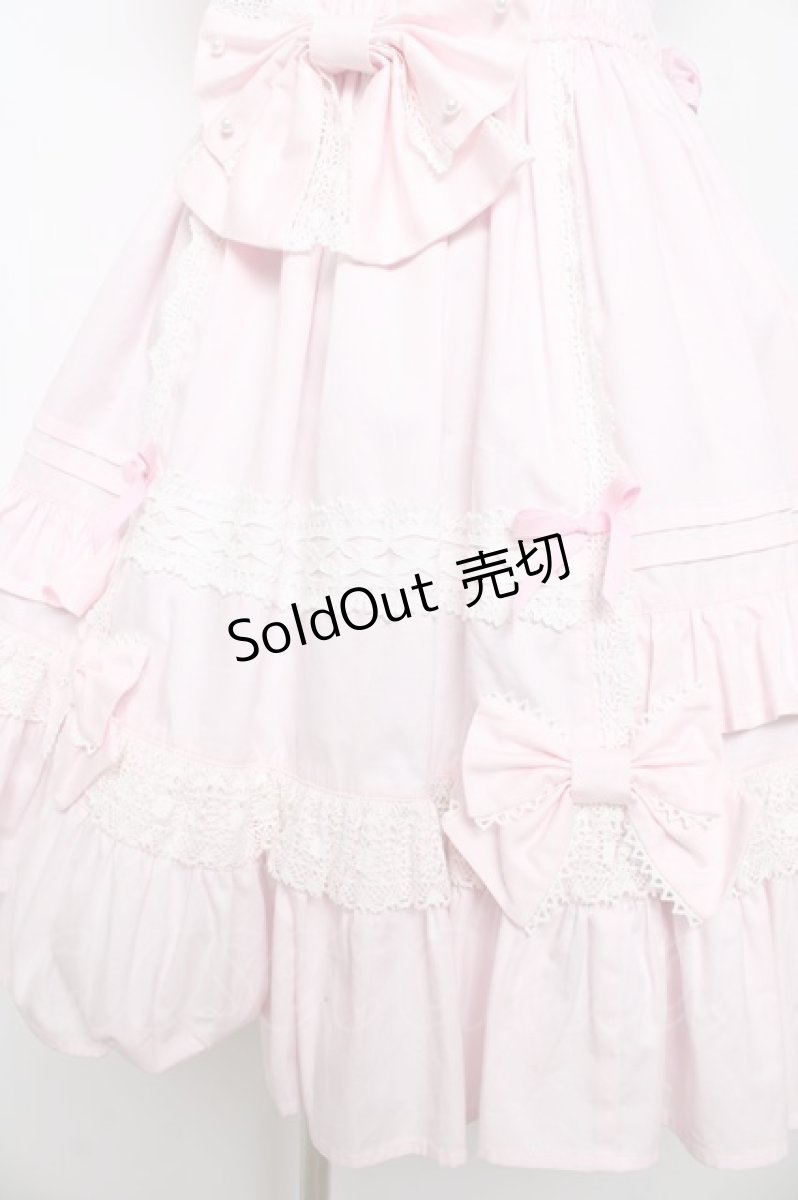 画像4: Angelic Pretty / リボンシャーリングジャンパースカート  ピンク Y-25-11-06-127-AP-OP-AS-ZY (4)