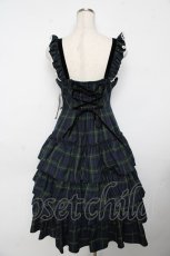 画像2: Victorian maiden / ヴィクトリアンタータンフリルジャンパースカート  グリーン Y-25-11-06-128-CL-OP-SZ-ZT621 (2)