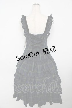 画像2: Victorian maiden / ヴィクトリアンタータンフリルジャンパースカート  グリーン Y-25-11-06-128-CL-OP-SZ-ZT621