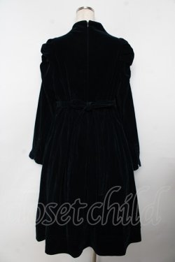 画像2: axes femme kawaii / クラシカルベロアワンピース M グリーン Y-25-11-06-130-AX-OP-SZ-ZY