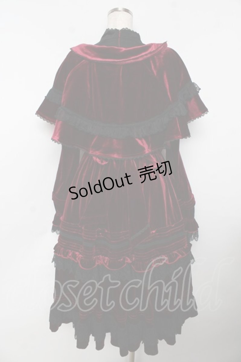 画像2: Hoshibako Works / Rozen Maiden x HoshibakoWorks 真紅ケープ付きワンピース  ベルベット Y-25-11-06-131-LO-OP-SZ-ZY (2)