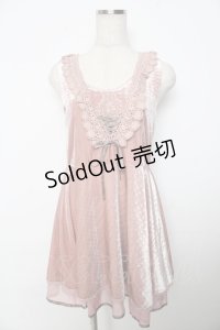 axes femme /ベロア調ワンピース M ピンク Y-25-11-06-132-AX-OP-SZ-ZY