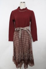 axes femme / ドッキングワンピース M 茶 Y-25-11-06-133-AX-OP-SZ-ZY