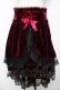 画像1: metamorphose / コルセット風ハイウエストスカート（ベロア）  ワイン Y-25-11-06-135-ME-SK-SZ-ZY (1)