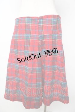 画像2: Candy Stripper / チェックフレアスカート  赤 Y-25-11-06-137-PU-SK-SZ-ZT185