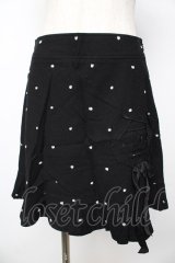 Emily Temple cute / ドットスカート  黒 Y-25-11-06-138-ET-SK-SZ-ZY