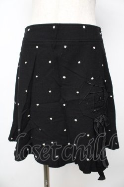 画像1: Emily Temple cute / ドットスカート  黒 Y-25-11-06-138-ET-SK-SZ-ZY