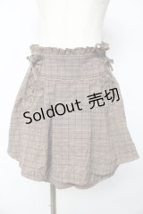 axes femme POETIQUE / レースアップデザインスカパン M 茶 Y-25-11-06-141-AX-PA-SZ-ZY