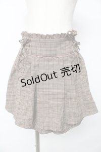 axes femme POETIQUE / レースアップデザインスカパン M 茶 Y-25-11-06-141-AX-PA-SZ-ZY