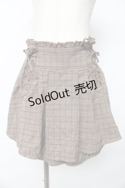 画像1: axes femme POETIQUE / レースアップデザインスカパン M 茶 Y-25-11-06-141-AX-PA-SZ-ZY