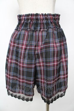 画像2: axes femme POETIQUE / コルセットチェックキュロット M 黒 Y-25-11-06-142-AX-PA-SZ-ZY