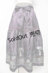 axes femme / ワイン柄スカート  パープル Y-25-11-06-143-AX-SK-SZ-ZY