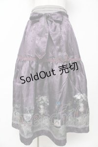 axes femme / ワイン柄スカート  パープル Y-25-11-06-143-AX-SK-SZ-ZY