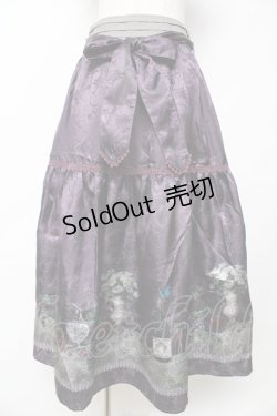 画像1: axes femme / ワイン柄スカート  パープル Y-25-11-06-143-AX-SK-SZ-ZY