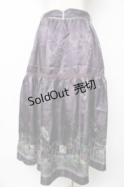 画像2: axes femme / ワイン柄スカート  パープル Y-25-11-06-143-AX-SK-SZ-ZY