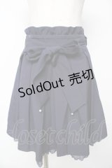 LODISPOTTO / リボン付きスカート S 紺 Y-25-11-06-145-LO-SK-SZ-ZY