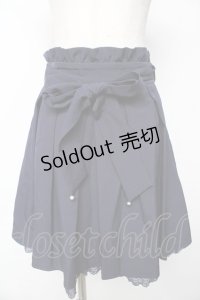 LODISPOTTO / リボン付きスカート S 紺 Y-25-11-06-145-LO-SK-SZ-ZY