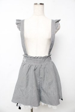 画像1: Secret Honey / レースアップフレアショートパンツ 2 チェッククロ Y-25-11-06-146-CA-PA-SZ-ZY