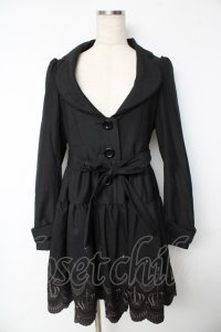 BPN / クラウン刺繍コート  黒 Y-25-11-06-147-GO-CO-AS-ZY