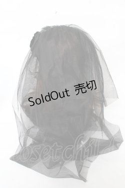 画像3: ATELIER PIERROT / ローズヴェールカチューシャ  黒 Y-25-11-06-015-EL-AC-SZ-ZY