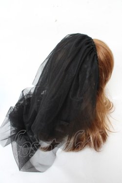 画像4: ATELIER PIERROT / ローズヴェールカチューシャ  黒 Y-25-11-06-015-EL-AC-SZ-ZY