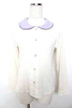 画像1: axes femme POETIQUE / ブラウス風カットソー  キナリ Y-25-11-06-019-AX-TO-SZ-ZY