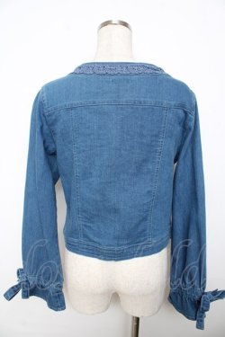 画像2: axes femme / キャンディースリーブＧジャン M ブルー Y-25-11-06-020-AX-JA-SZ-ZY