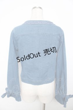 画像2: axes femme / キャンディースリーブＧジャン M ブルー Y-25-11-06-020-AX-JA-SZ-ZI