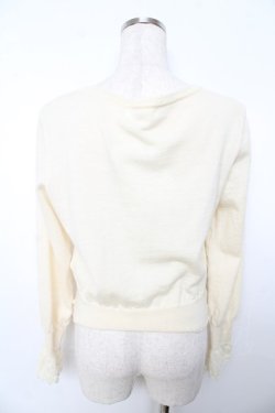 画像2: Emily Temple cute / ロゴ刺繍ニットカーディガン  キナリ Y-25-11-06-023-ET-TO-SZ-ZY