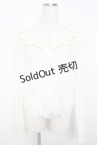 Hoshibako Works / 風の香り ラウンドネックカーディガン  アイボリー Y-25-11-06-025-LO-TO-SZ-ZY