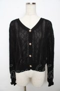 axes femme / サマーニットカーディガン F 黒 Y-25-11-06-028-AX-OP-SZ-ZY