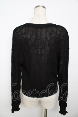 画像2: axes femme / サマーニットカーディガン F 黒 Y-25-11-06-028-AX-OP-SZ-ZY