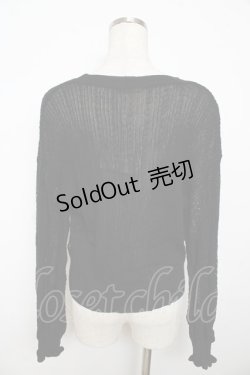 画像2: axes femme / サマーニットカーディガン F 黒 Y-25-11-06-028-AX-OP-SZ-ZI