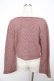 画像2: axes femme / レース使いニットボレロ M 淡ピンク Y-25-11-06-030-AX-TO-SZ-ZY (2)