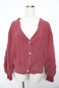 axes femme / ニットカーデ  ピンク Y-25-11-06-031-AX-TO-SZ-ZY