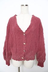 axes femme / ニットカーデ  ピンク Y-25-11-06-031-AX-TO-SZ-ZY