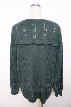 画像2: axes femme / オリジナル手刺繍ロングカーデ M グリーン Y-25-11-06-033-AX-TO-SZ-ZY